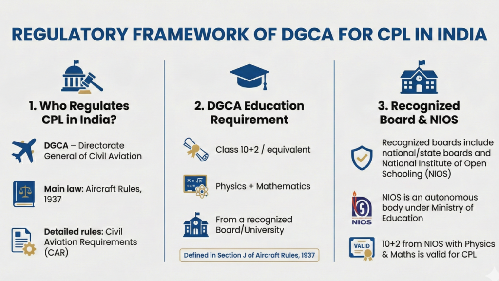 VFTI features including DGCA approval, modern aircraft fleet, and CPL training support