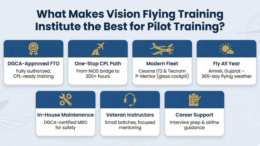 Guide on how a commerce student can become a pilot without physics through NIOS and DGCA pathway