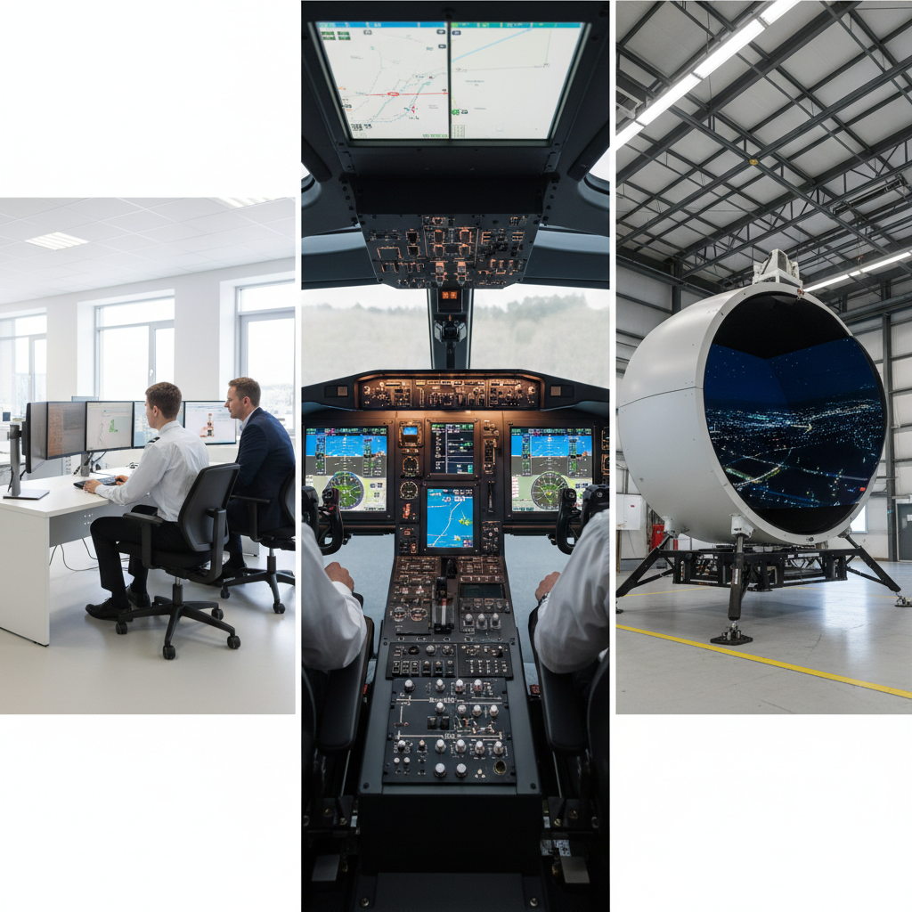 Comparison of flight simulator training and real aircraft cockpit during runway operations
