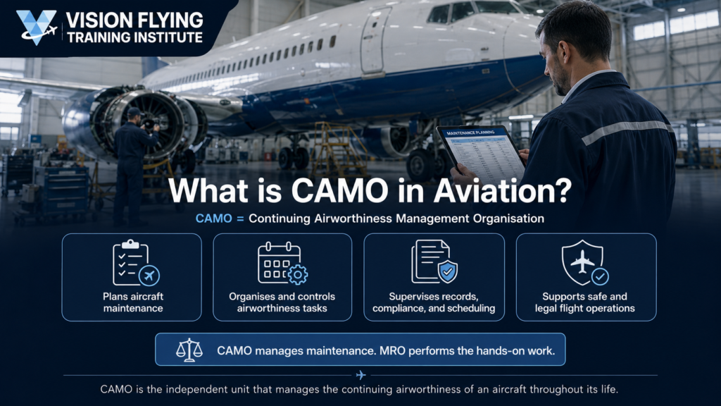 CAMO in aviation managing aircraft maintenance, airworthiness compliance, and flight safety operations