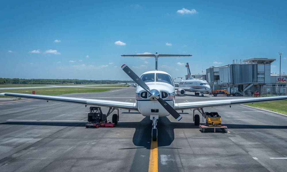 VFTI aircraft on the airport tarmac