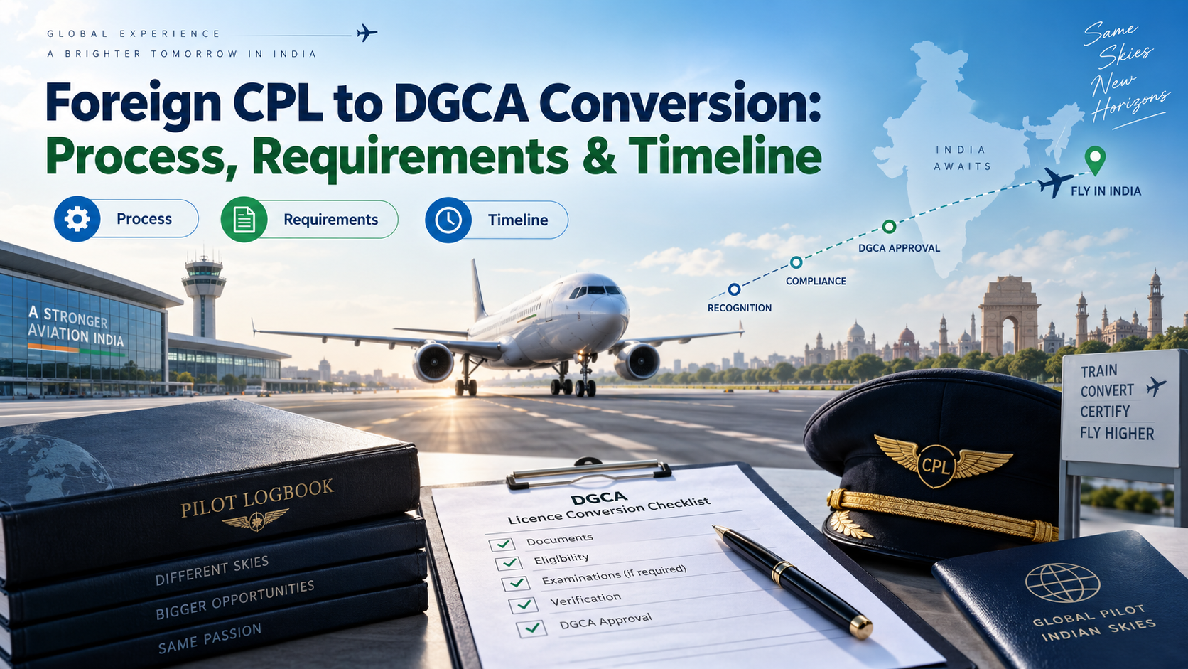 Foreign CPL to DGCA Conversion: Process, Requirements & Timeline
